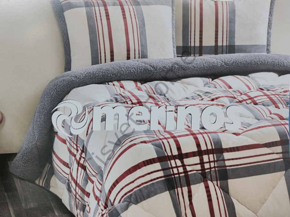 Merinos Yorgan Comforter Set 220X240 Wera Kırmızı