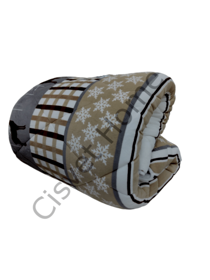 Merinos Yorgan Comforter Set 220X240 Deer Bej
