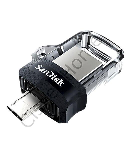 SanDisk Ultra Dual Drive m3 128GB USB 3.0, Type-C & Type-A, Grey/Silver