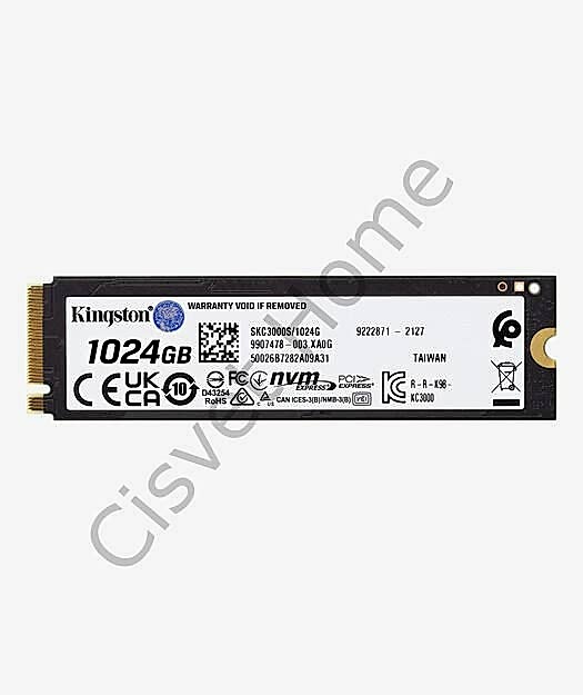 Kingston KC3000 1024GB PCIe 4.0 NVMe M.2 SSD – 7000MB/s Okuma, 6000MB/s Yazma, Ultra Hızlı, Güvenilir Depolama, 2 Yıl Garanti