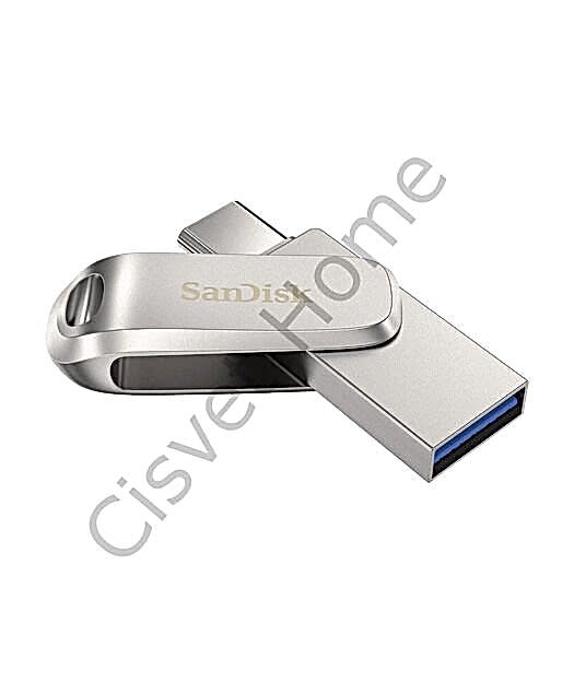 SanDisk Ultra Dual Drive Luxe 128GB USB 3.1 Type-C & Type-A, Metal Gövde