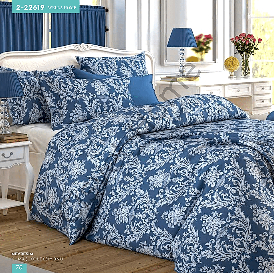 Wella Damask %100 Pamuk Nevresim Takımı