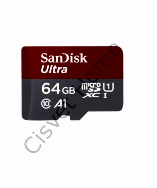 SanDisk Ultra 64GB microSD UHS-I, 120MB/s, Class 10, Full HD Video