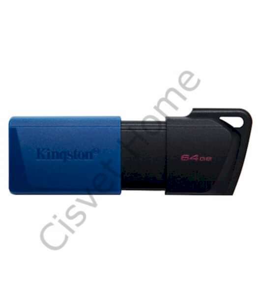 Kingston DataTraveler Exodia M 64GB USB 3.2 Gen 1 – Siyah & Mavi, Taşınabilir ve Hızlı Bellek