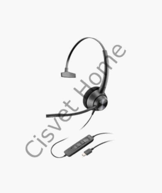 Poly EP 310 USB-C Mono HS TAA – Tek Taraflı Profesyonel Kulaklık, Gürültü Önleyici Mikrofon