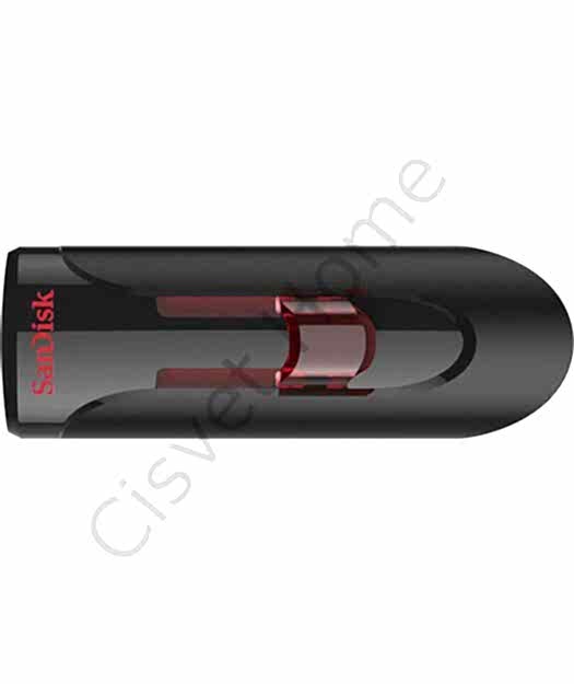 SanDisk Cruzer Glide 128GB USB 3.0 – Kaymalı Tasarım, Siyah-Kırmızı, Tak ve Kullan, Kompakt Plastik Gövde, 2 Yıl Garanti